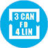 icon 3CANFD 4LIN